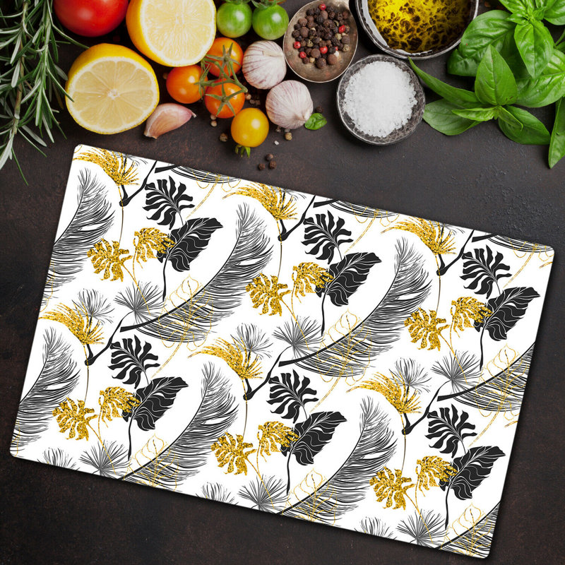 Aviston Tempered Glass Chopping Board, 52cm x 60cm