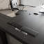 Bureau de direction rectangulaire noir en bois massif + acrylique + fer-1441656344-1441656341