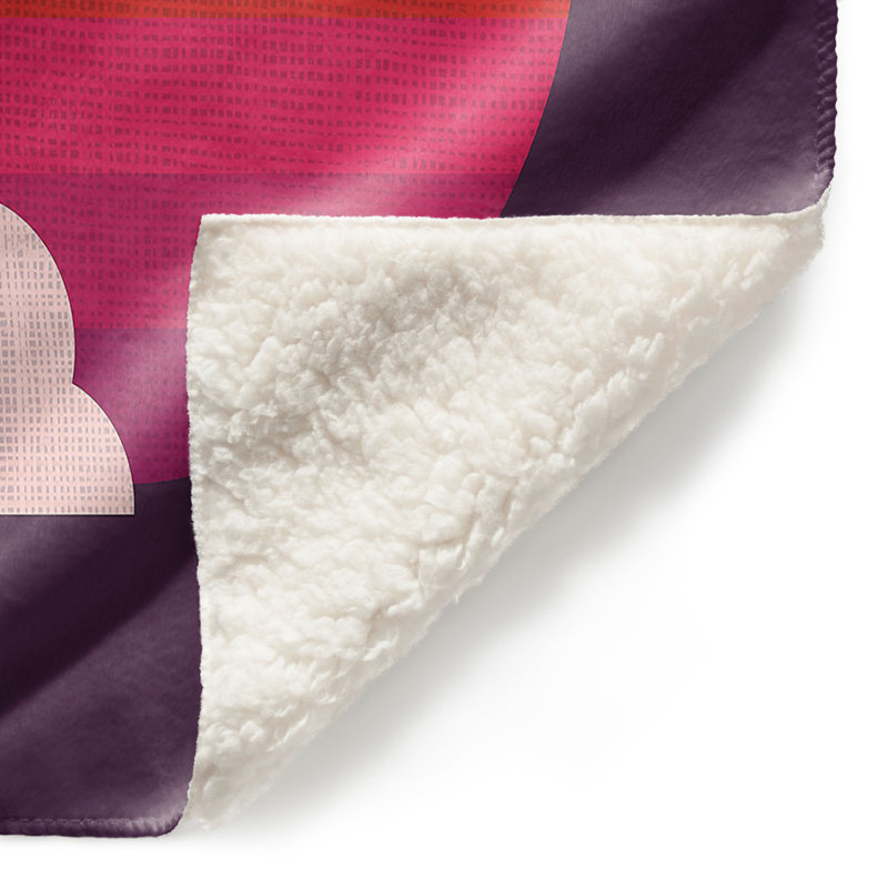 Couverture sherpa doux coucher de soleil, l 51 po x L 60 po
