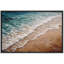 Ocean Waves Shoreline Artwork, Coastal Beach Living Room Pictures, Framed Canvas Giclee Print Wall Art-126136900-126136906