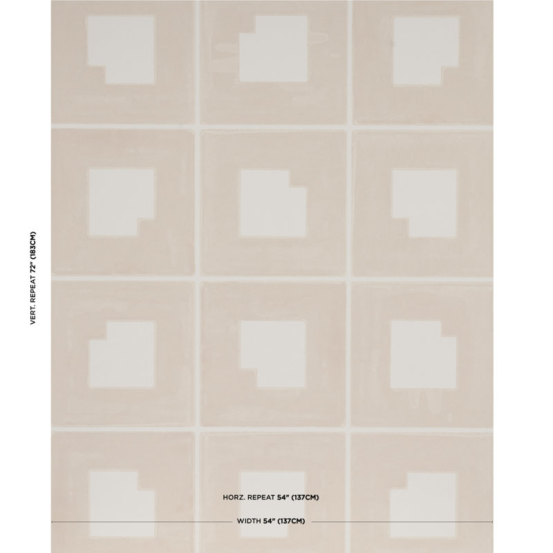 Schumacher x Backdrop Palindrome Wallpaper, Sand