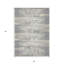 Tapis intérieur lavable rayé gris et ivoire 3 pi x 5 pi