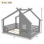 Lit de sol en forme de maison avec fenêtre et tablette de rangement Athzired-125006276-125006279