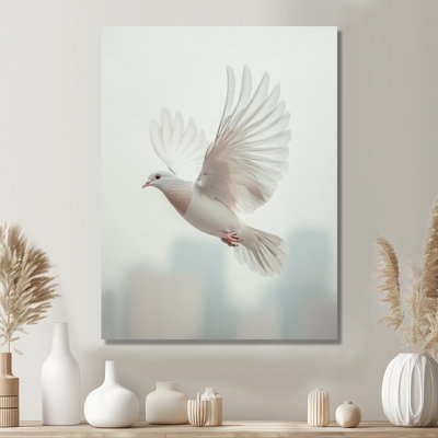 «Konrad Columbidae Dove In The Urban Sky - Dove», art sur toile
