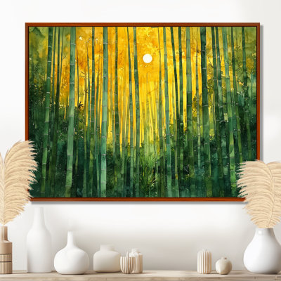Forêt de bambou d'Arashiyama en Chine - Art mural en bambou