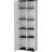 White Kitchen Pantry With 5 Fixed And Open Shelves 10-shelved For A Stylish Practical-584963398