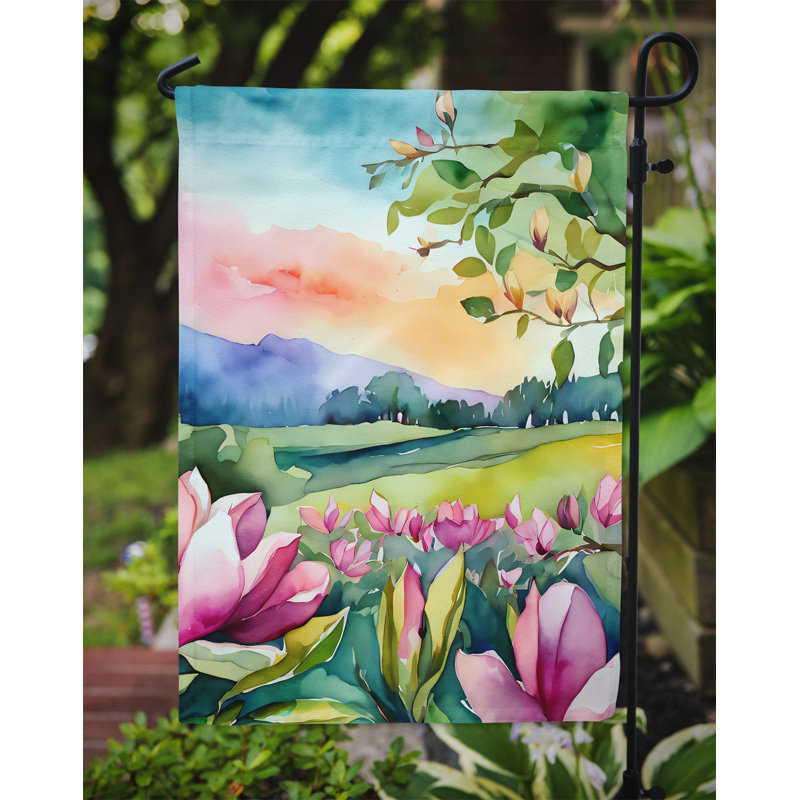 Drapeau de jardin double en polyester H 15,5 po x l 11,25 po