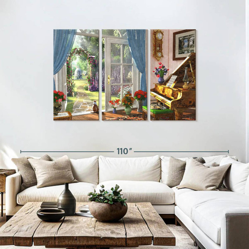 Lilie Room View, 48" H x 74" W