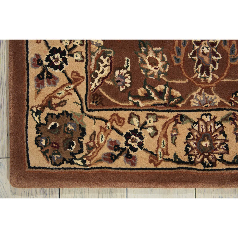 Tapis champignon en laine Bryony, Rectangle 2 pi 6 po x 4 pi 3 po