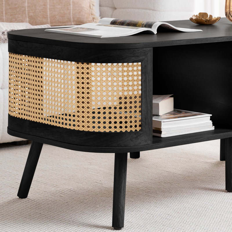 Amanni 1 Piece Coffee Table, Black