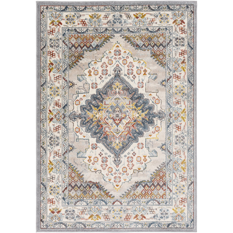 Kucera Flatiron Oriental Gray Area Rug, Rectangle 2' x 3'
