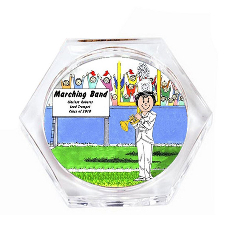 Ensemble de 4 sous-verres personnalisables, Blanc / Blanc, Oui