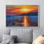 Océan côtier au coucher du soleil, impressions sur toile pour salon, chambre à coucher, décor M13-104074483-104074486