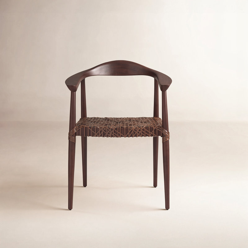 Fauteuil en cuir Kazbah, Brun