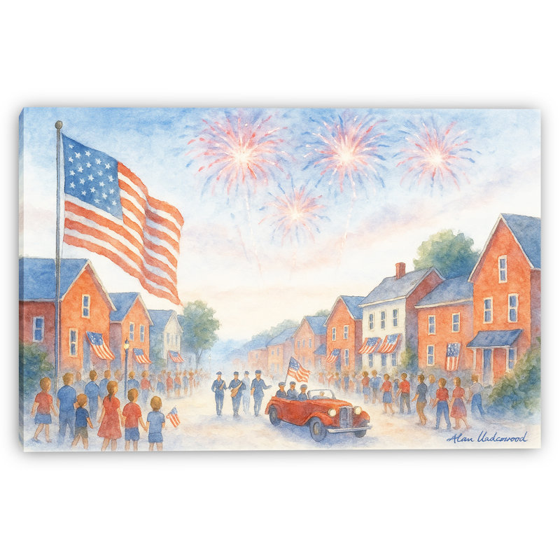Art sur toile, "Parade Day", H 12 po x l 12 po
