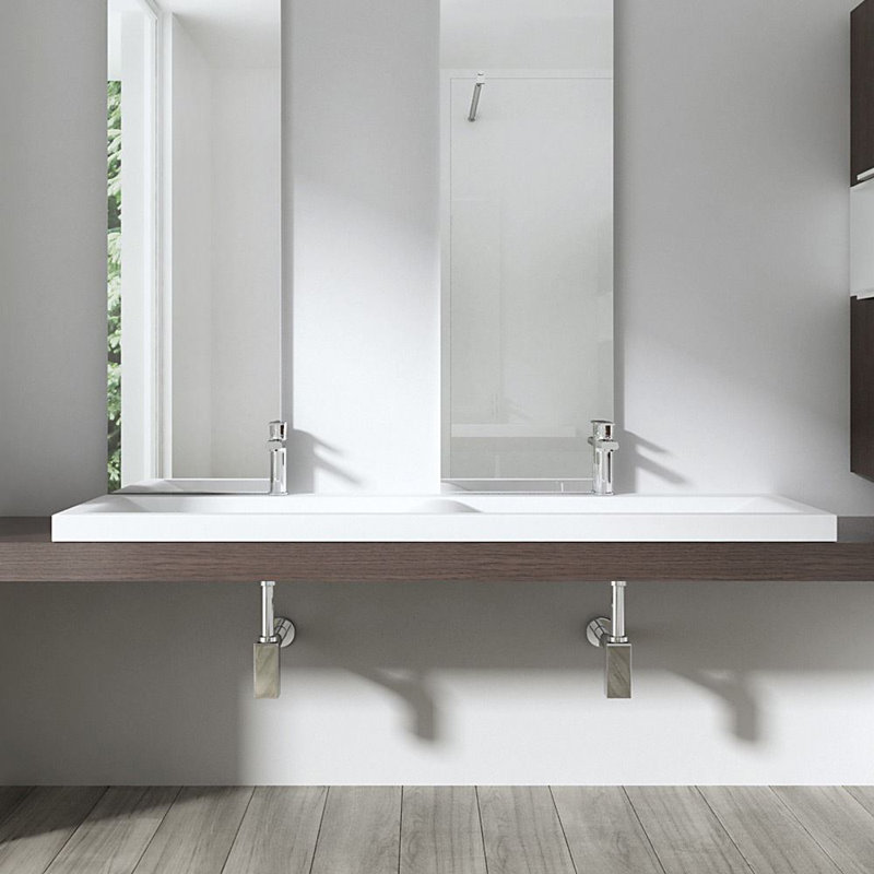 Durovin Bathrooms 480mm L x 1200mm W Natural Engineered Stone Rectangular Sink