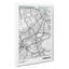 Map Edinburgh UK - Wrapped Canvas-61881989