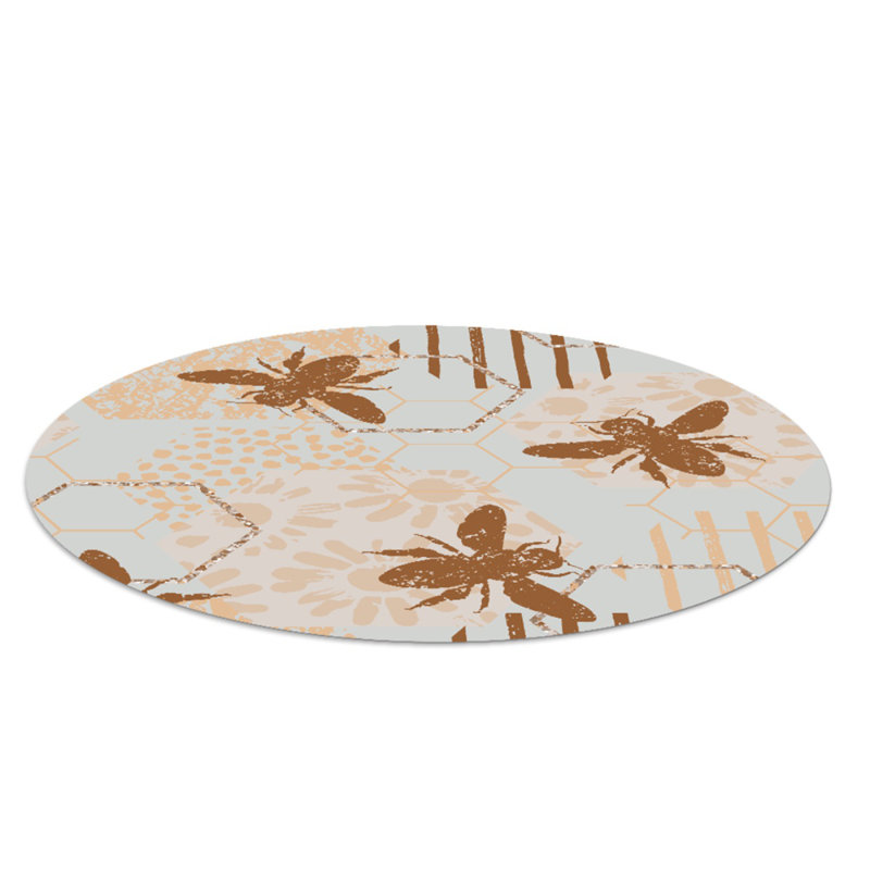 Karanjeet Hard Floor Straight Round Chair Mat