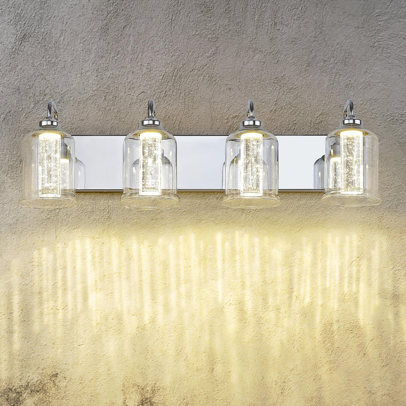 Lundell 4 - Light Dimmable Vanity Light, Chrome