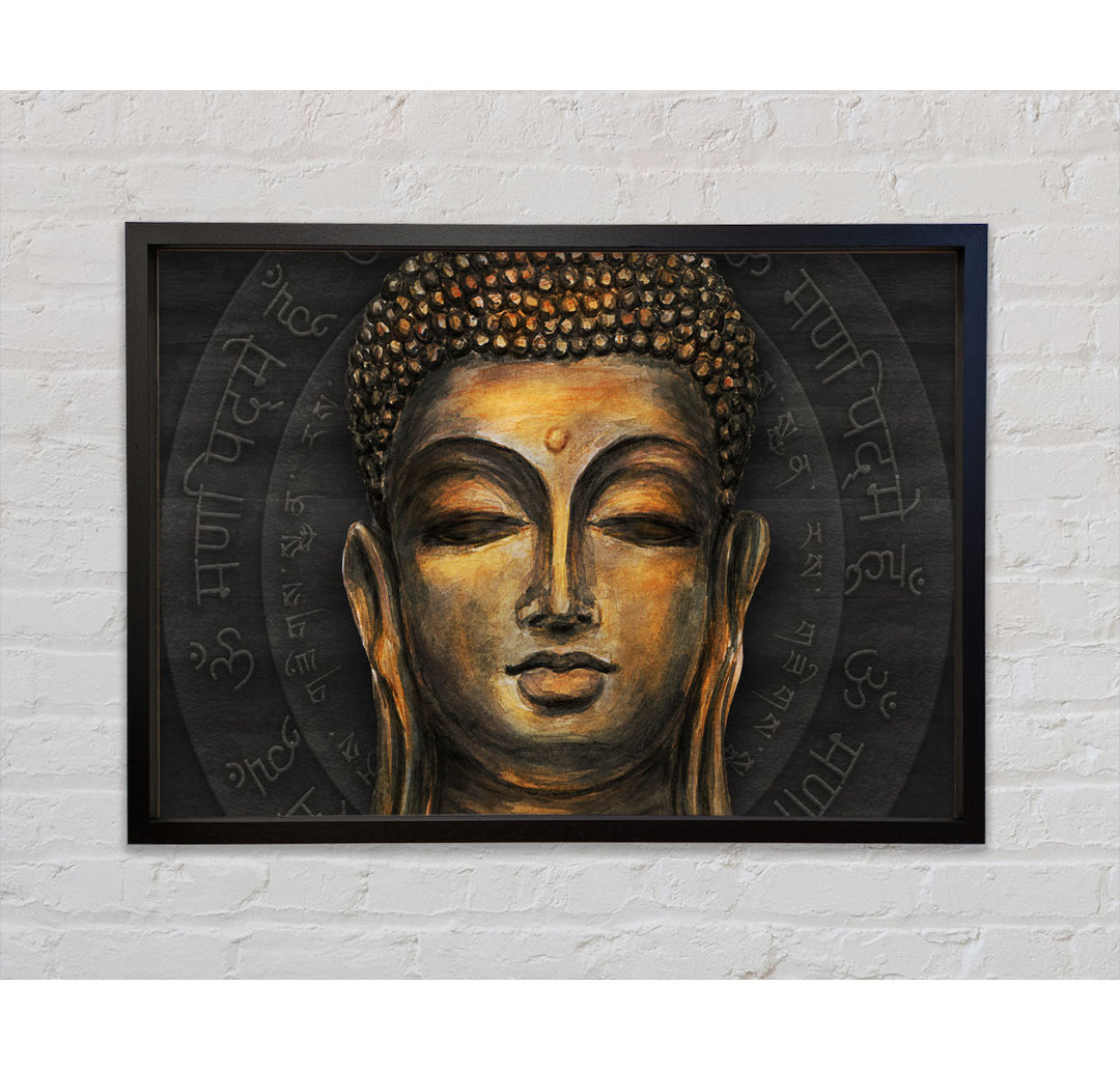 Serenity Buddha - Einzelner Bilderrahmen Kunstdrucke auf Leinwand