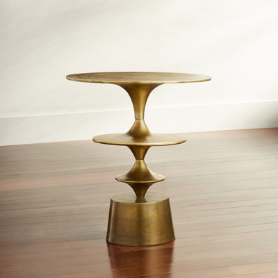 Eros Aluminum Top End Table