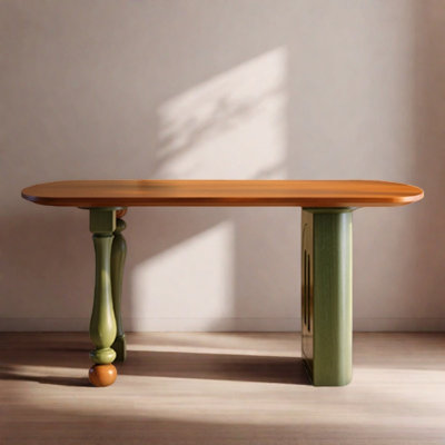 French style vintage solid wood dining table