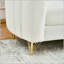 Canapé surdimensionné en chenille 3 places 83 "avec pieds en métal doré 83"-132940879