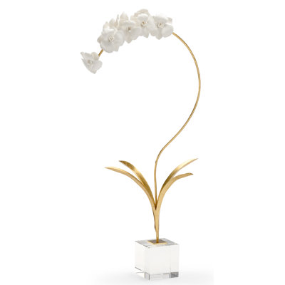 Garden of Delights Orchid on Stand Sculpture