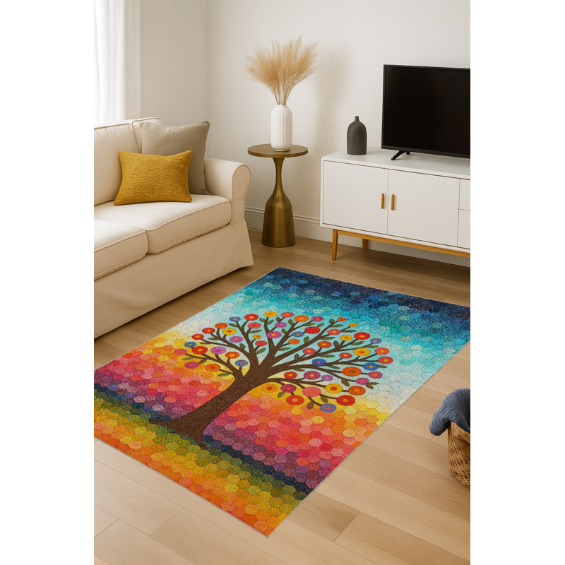 Tapis beige tissé Mosso, 2 pi 6 po x 9 pi 10 po