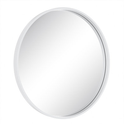 Karrina Accent Wood Round Mirror