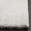 Tapis à poil long en polyester blanc Mehak-1603020977