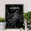 « madrid city map », reproduction d’impression sur affiche en luxe-31735730