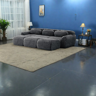 à deux places moelleux et moelleux, de conception ergonomique, gris foncé pour la maison