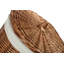Wicker Round Laundry Hamper Basket with Lining-45117834-135728354