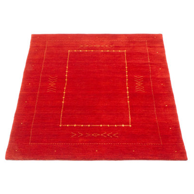 Tapis rouge Kashkuli Gabbeh 4 pi 1 po x 5 pi 10 po