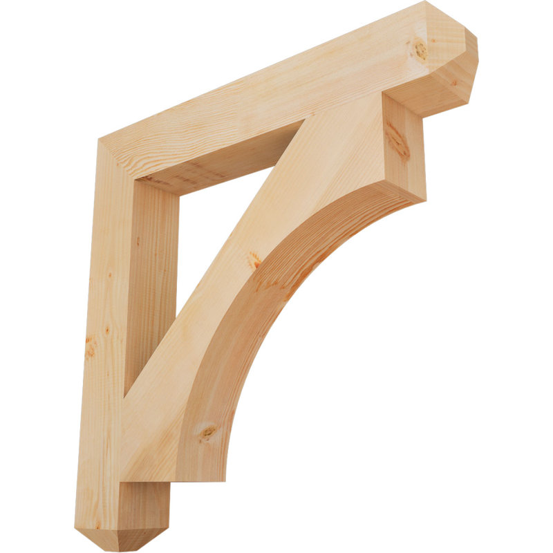 Westlake Craftsman Bracket, Douglas Fir, Smooth, 40"H x 5.5"W x 40"D