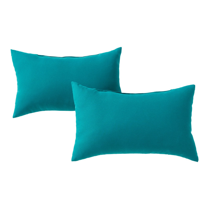 Coussin lombaire intérieur / extérieur Henrich, Paon, Set of 2