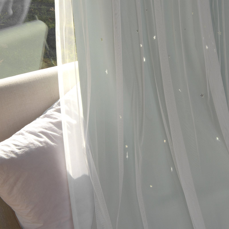 Mazzone Room Darkening Curtain, Mint