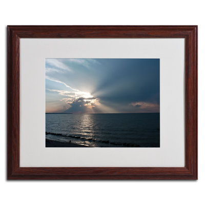 «Waiting for Sunset», reproduction de photo sur toile encadrée