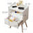 Drawer Nightstands,modern End Table , Wooden Bedside Table In White