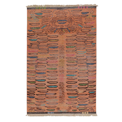 Hand Knotted Wool Area Rug