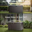 Boîte de rangement 90 gallons, résine imperméable double couche, boîte de rangement verrouillable et résistante aux rayons UV pour patio, jardin, piscine, brun