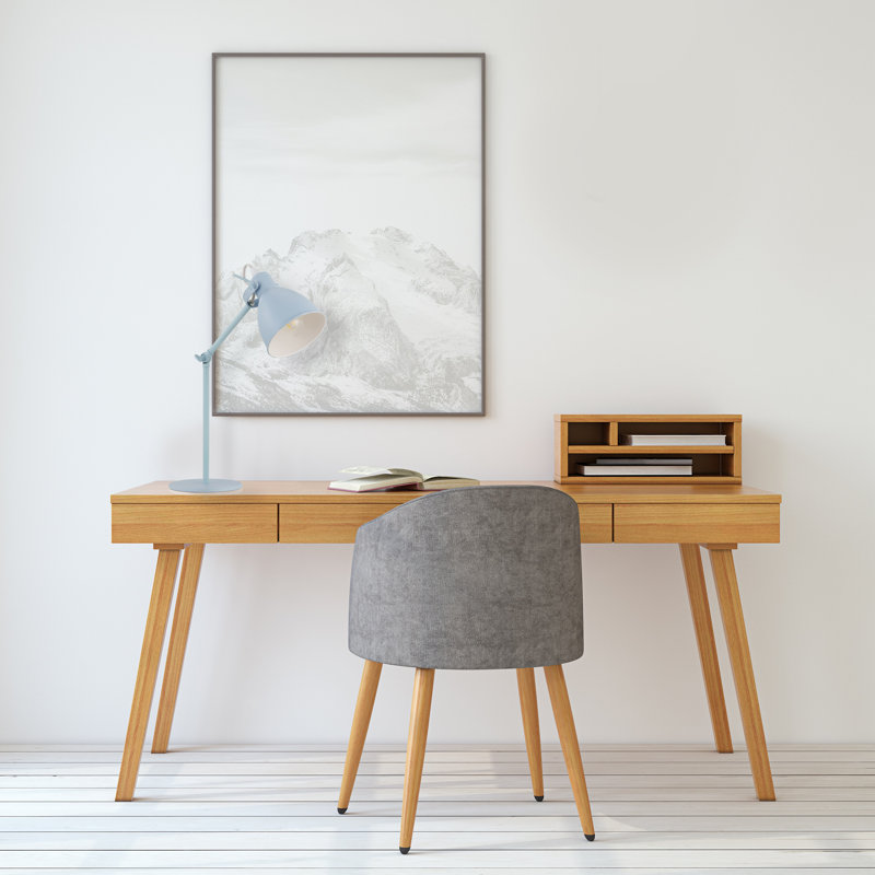 Jakob Metal Desk Lamp, Pastel Light Blue