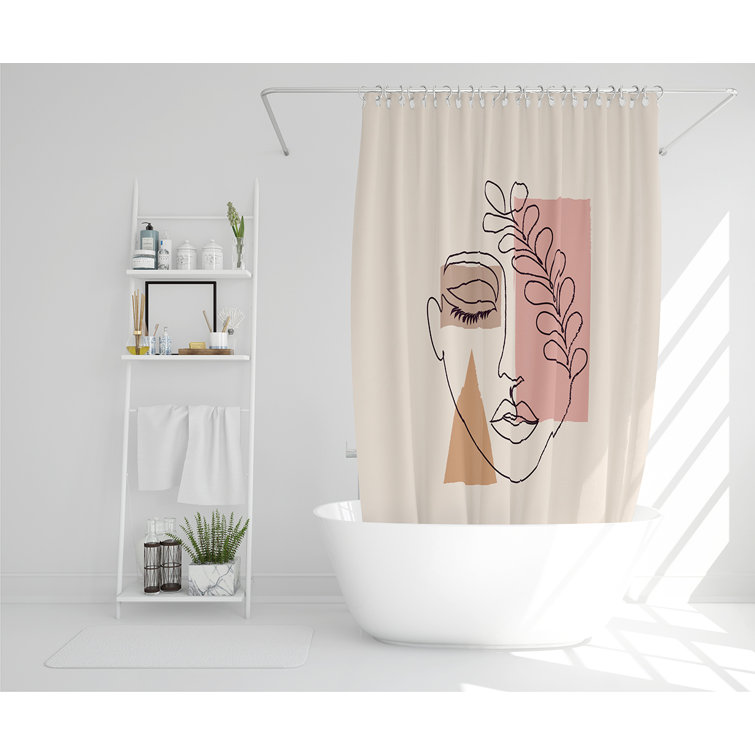 Ellamaria 13 Piece Polyester Shower Curtain Set