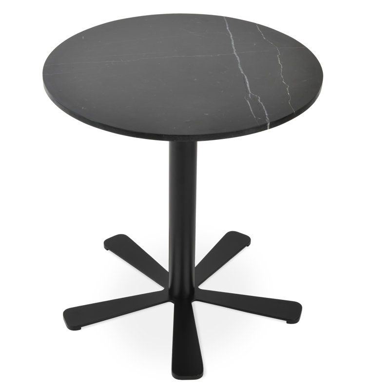 Table de réunion circulaire Iolande, H 29 po x L 36 po x l 36 po, Noir