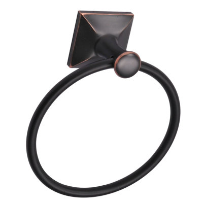 Euro Transitional Bathroom Accessories Wall Mounted Towel Ring - Oil Rubbed Bronze