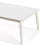 Silvie 1-Piece Aluminum Patio Coffee Table With Stone Slab Tabletop
