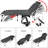Portable Folding Camping Cot Adjustable 4-Position Reclining Sleeping Cot with Pillow-68873813