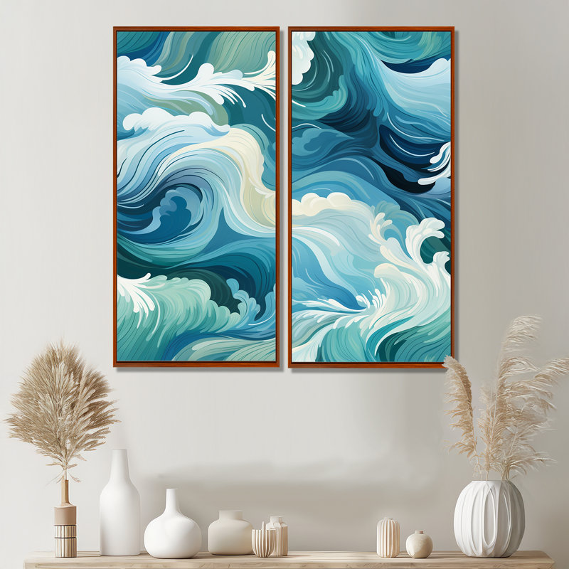 Petit - impressions côtières sur toile, 20" H x 24" W, Brown, Impression encadrée flottante