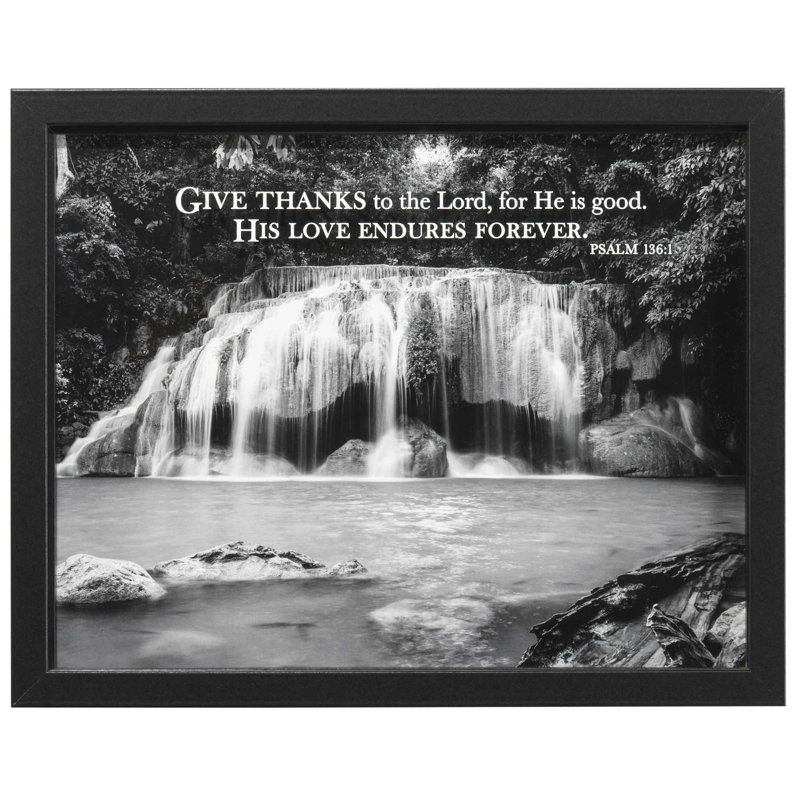 Give Thanks to the Lord Framed MDF Print in Shadow Box